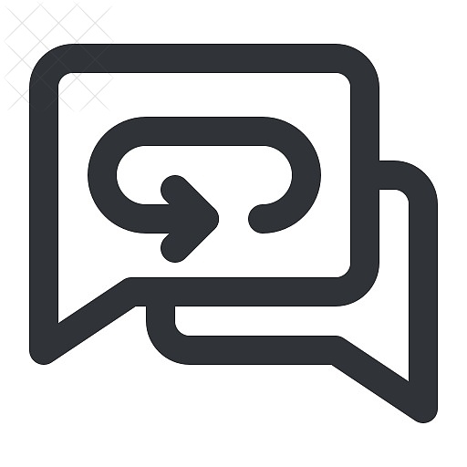 Chat, communication, conversation, history, message icon.