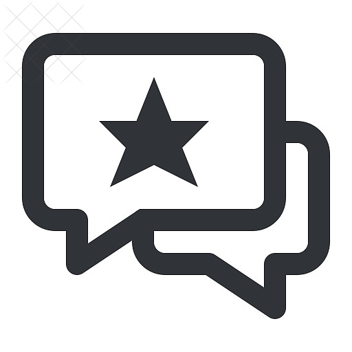 Chat, communication, conversation, favorite, message icon.
