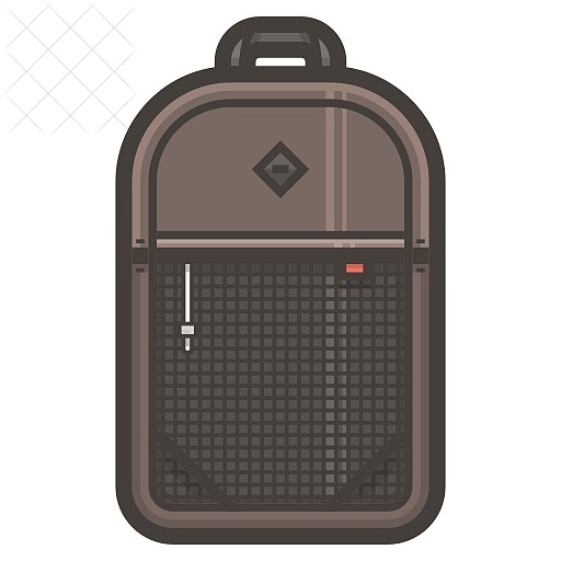 Backpack, bag, school icon.