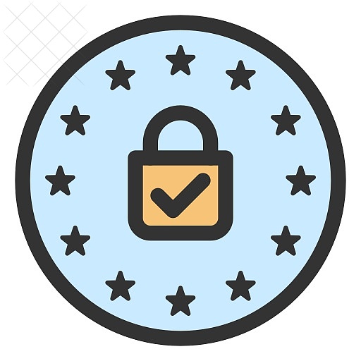 Data protection, gdpr, privacy icon.