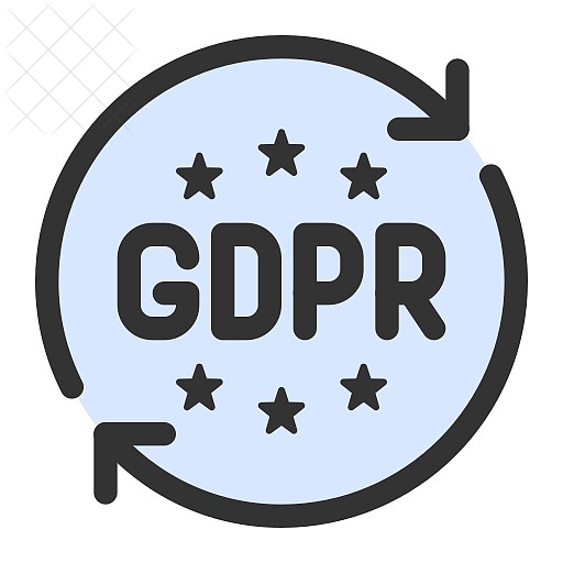 Data, gdpr, privacy, protection icon.