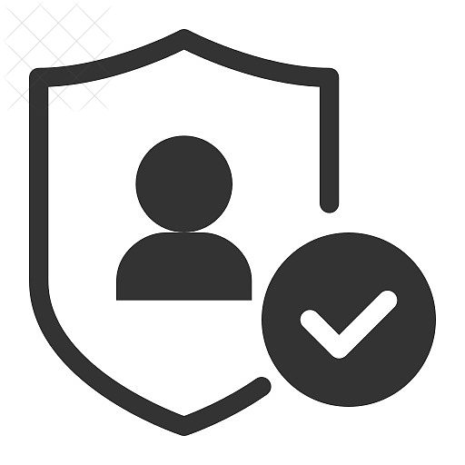 Gdpr, personal data, shield icon.
