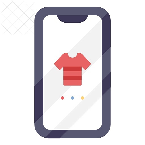 Buy, online, sale, shirt, shop icon.
