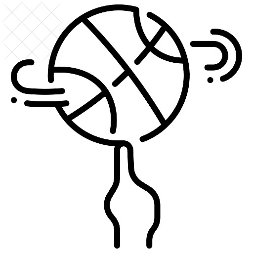 Activity, ball, basketball, finger, game icon.