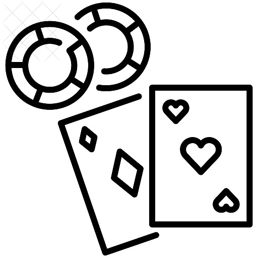 Card, casino, gamble, gambling, luck icon.