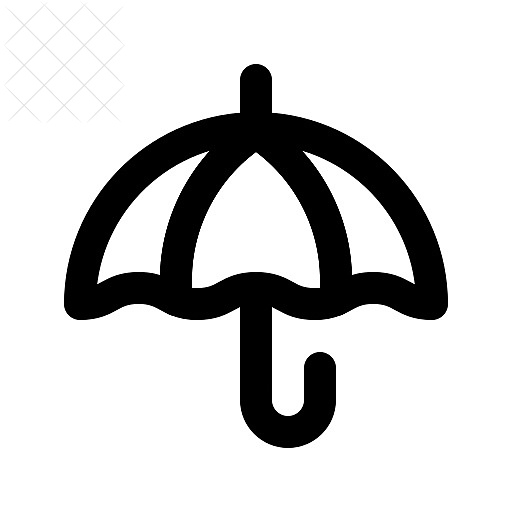 Golf, umbrella icon.