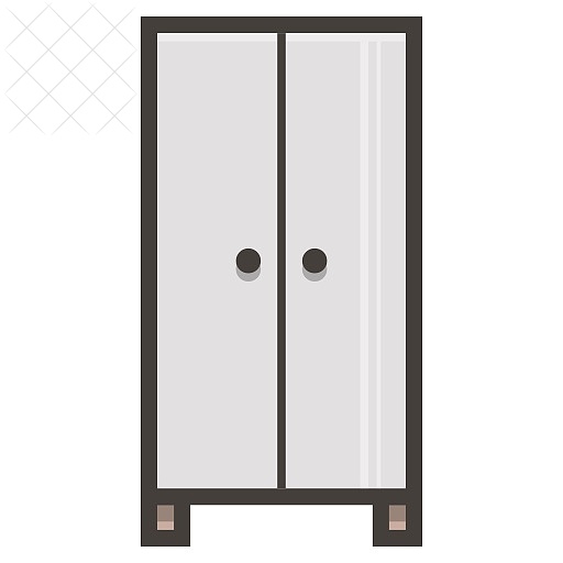 Closet, cabinet, furniture, interior, wardrobe icon.