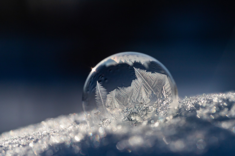 冷凍氣泡圖片素材