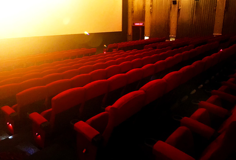 電影院的空椅子圖片素材