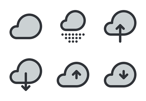 **天氣在填充輪廓風格**
包含34個圖標的圖標包。

包括設計:
——天氣
- - - - - -云
——雨
——存儲
——下降
——箭
——雪
——刪除
- - - - - -下載
- - -下圖標icon圖片