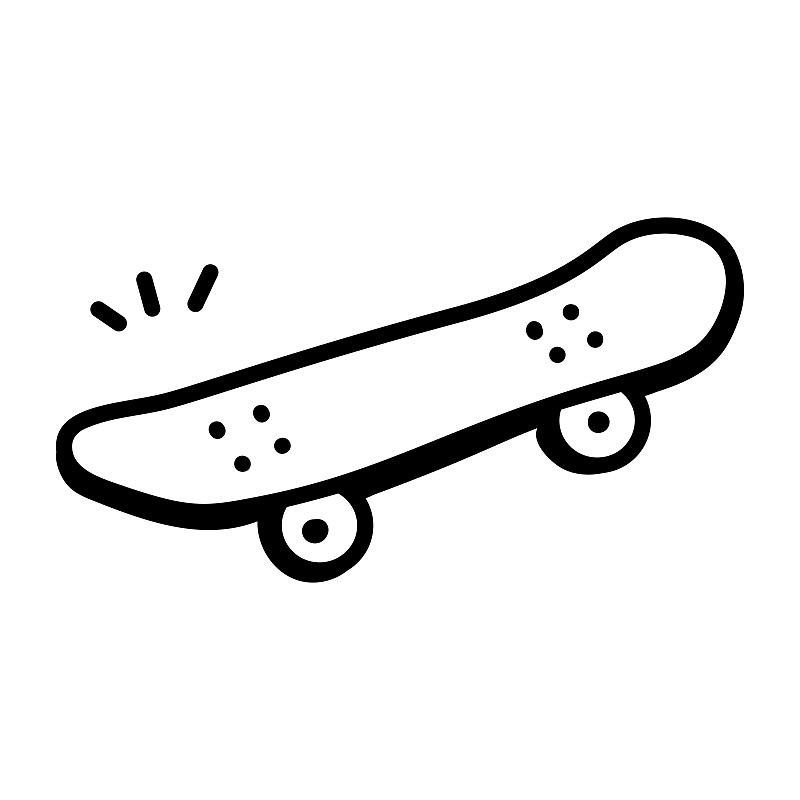滑板插畫圖片