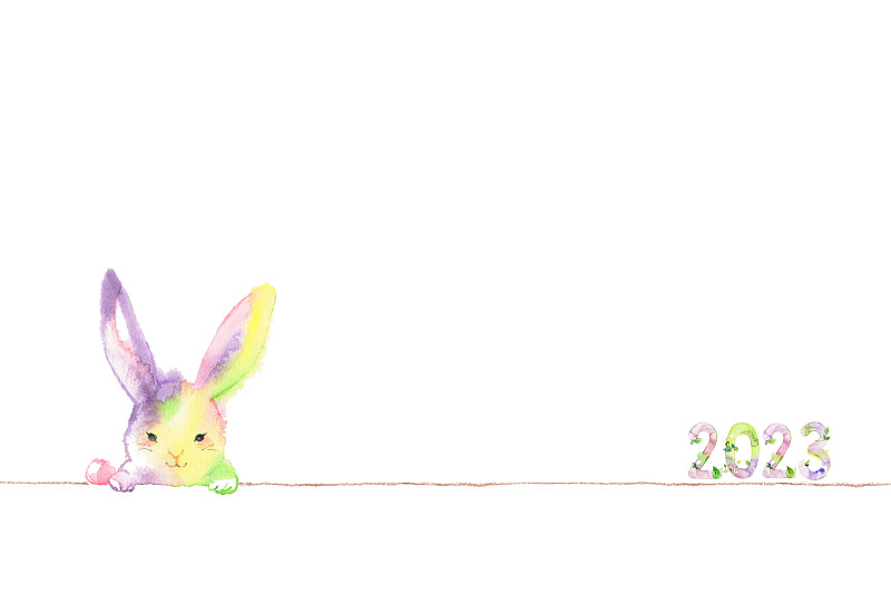 可愛的彩虹兔圖片下載