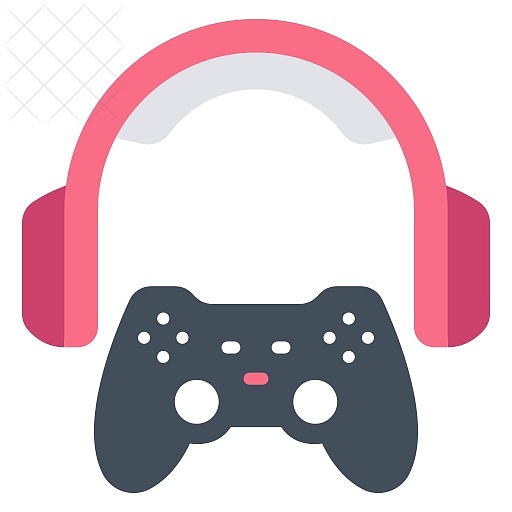 Console, controller, game, gaming, headphones icon.