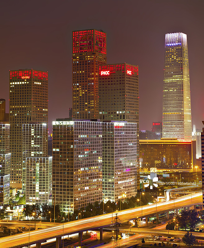 北京CBD右侧全景小小图图片素材