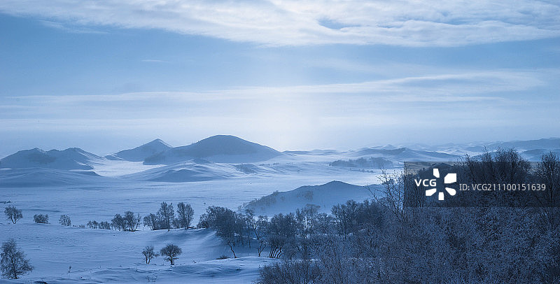 雪地雾凇图片素材