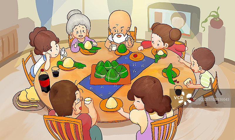 端午节吃粽子图片素材