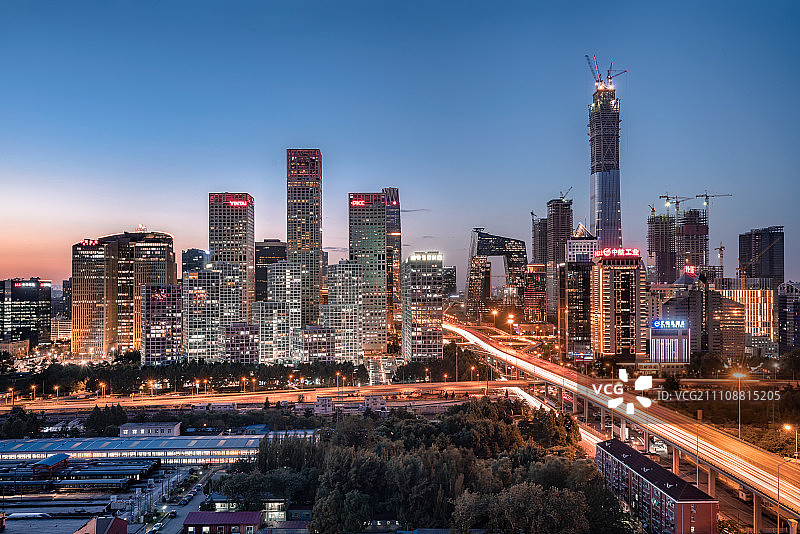 北京城市风光全景图片素材