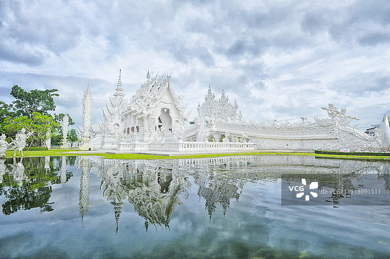 泰国清莱白庙高清图图片素材