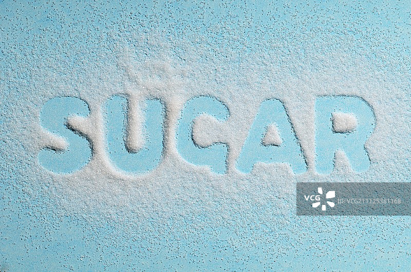 “糖”这个词是用糖写的图片素材