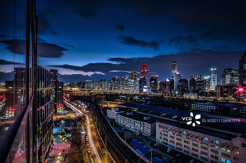 蓝色的北京图片素材
