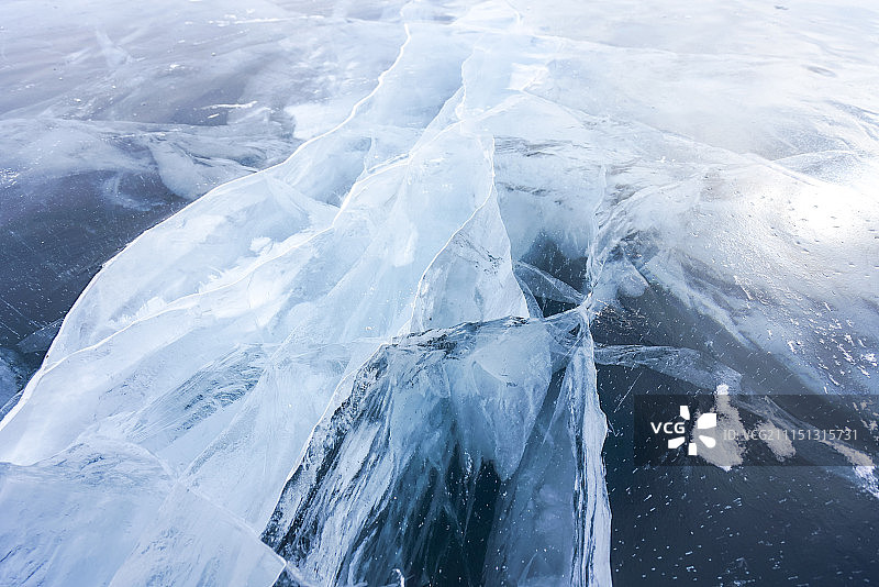 贝加尔湖冰面图片素材