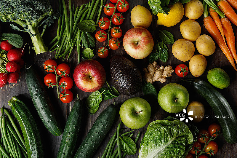 各种美味的蔬菜和水果图片素材
