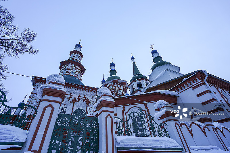 St Nikolays伊尔库茨克东正教堂图片素材