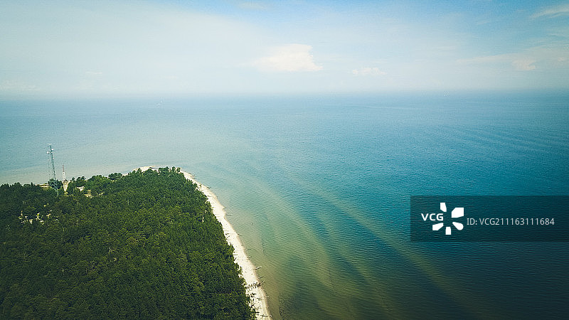 拉脱维亚，波罗的海，科尔卡角鸟瞰图图片素材