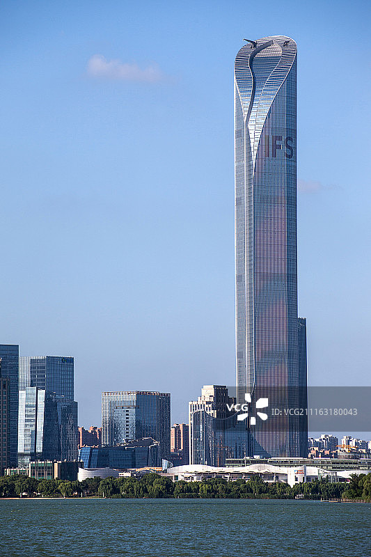 苏州金鸡湖金融区现代建筑群图片素材