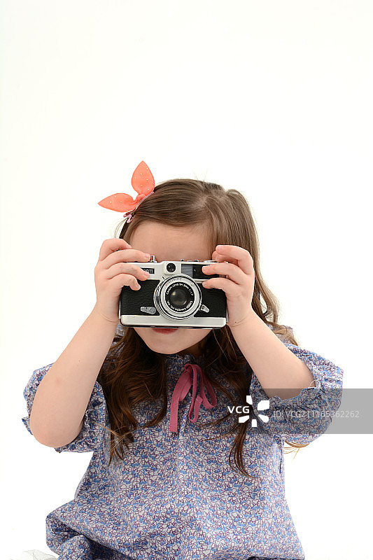 孩子的摄影师图片素材