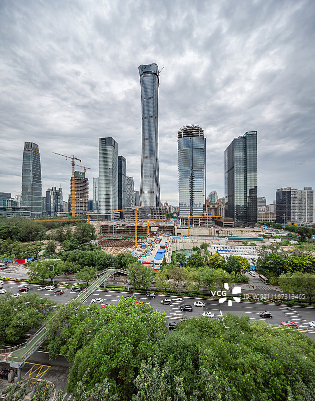 北京CBD风光图片素材