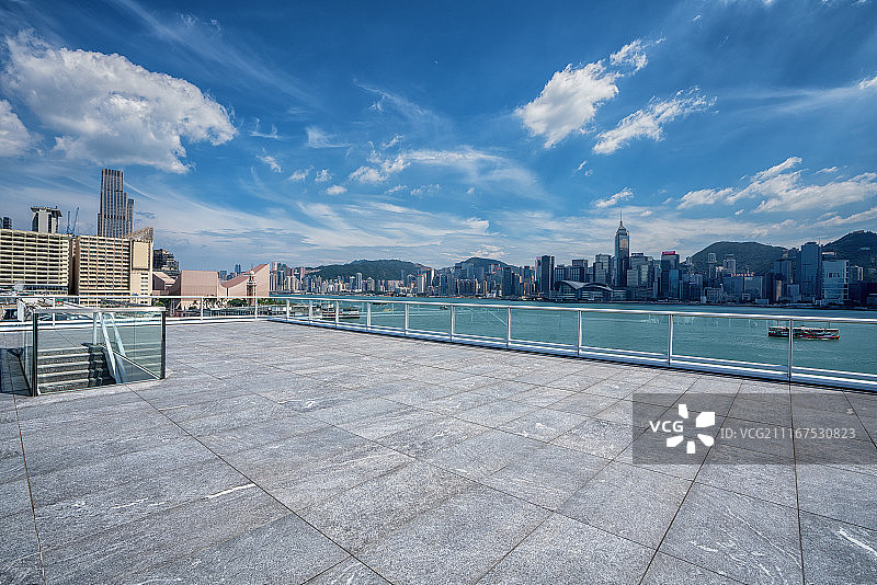 香港维多利亚港观景平台图片素材