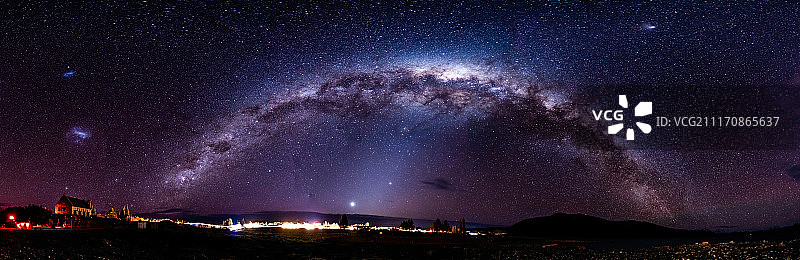 南半球新西兰银河图片素材