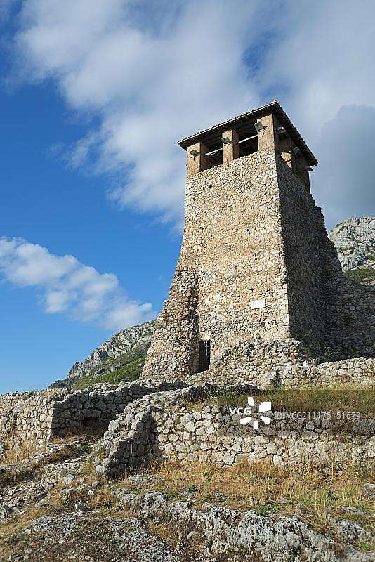 塔，要塞，克鲁亚，阿尔巴尼亚，欧洲图片素材