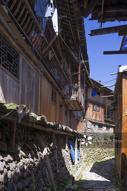 中国贵州省凯里吉道苗族古村落图片素材