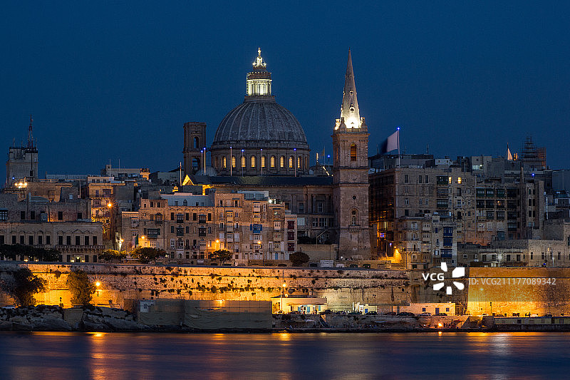 Valleta蓝色小时图片素材