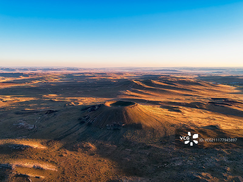 内蒙古乌兰哈达火山地质公园航拍图图片素材