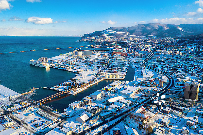 日本札幌雪景城市图片素材