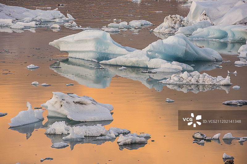 冰岛杰古沙龙冰河湖图片素材