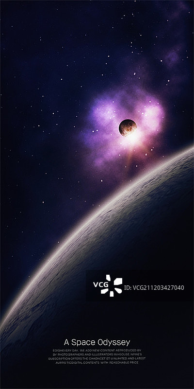 太阳系，行星的3D插图图片素材