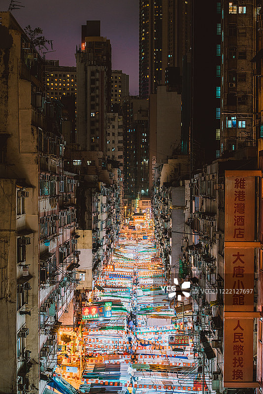 香港庙街图片素材