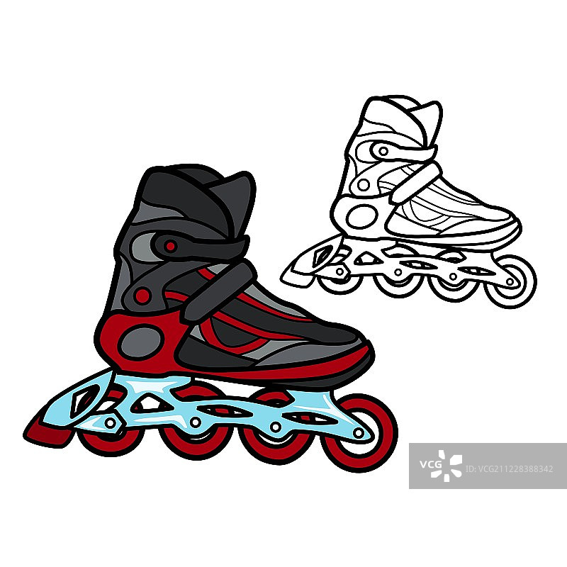 轮式溜冰鞋图片素材