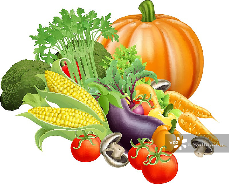 健康新鲜蔬菜图片素材