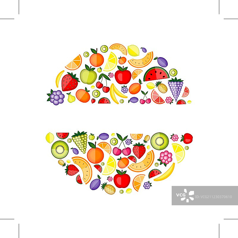 能量水果，框架为您的设计图片素材