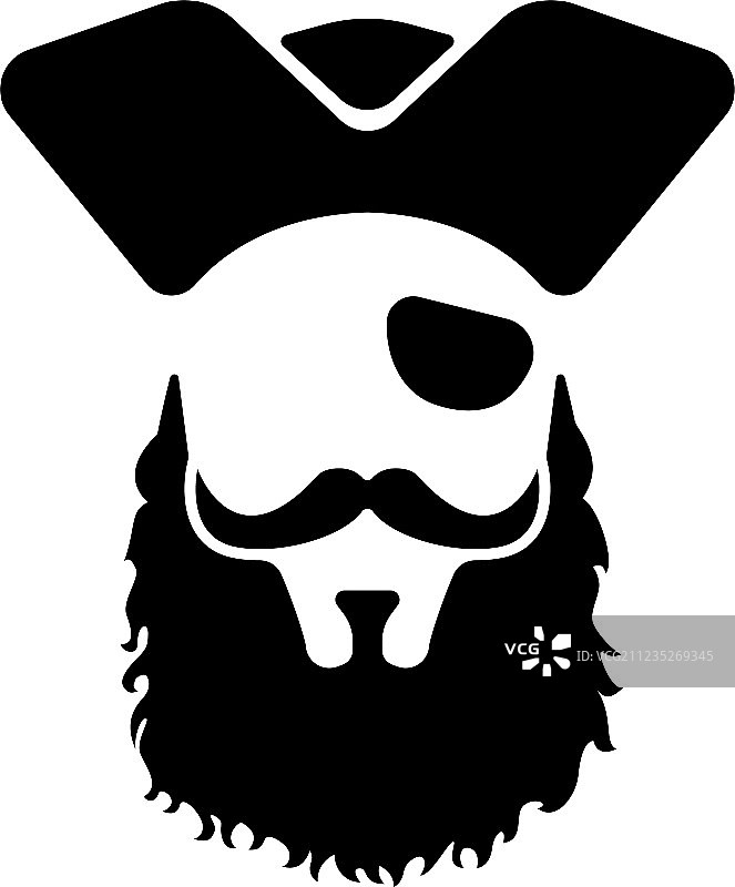 海盗吉祥物头图片素材