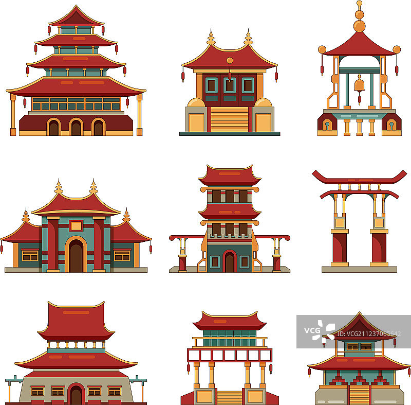 中国传统建筑文化日本图片素材