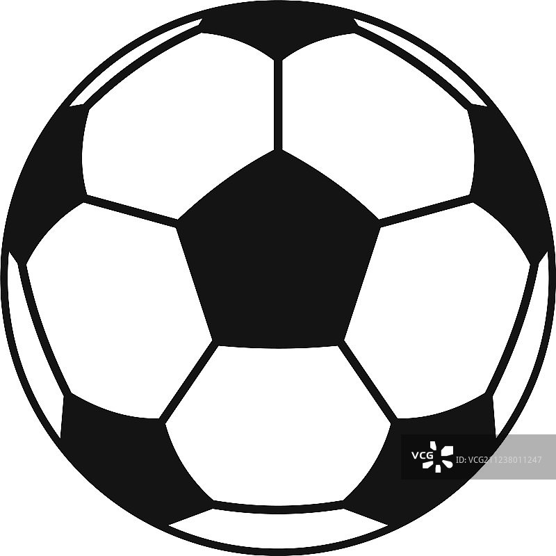 足球或足球图标风格简单图片素材