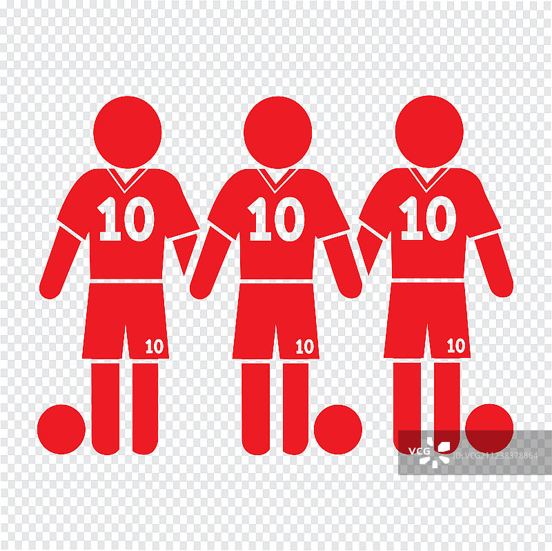 足球运动员图标设计图片素材