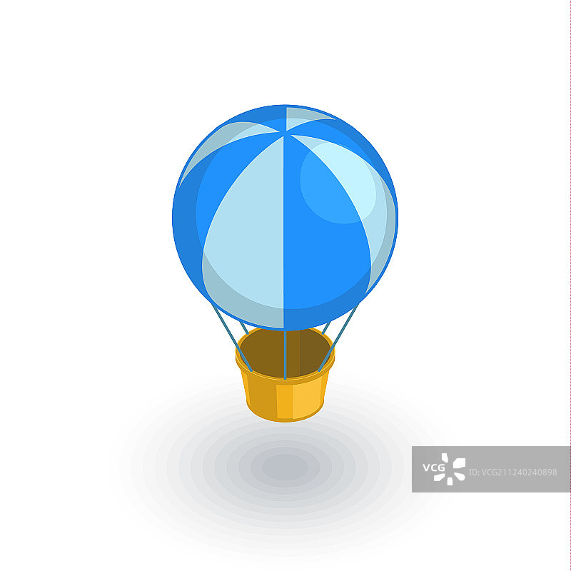 气球等距平面图标3d图片素材