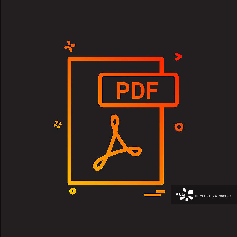 PDF文件格式图标设计图片素材